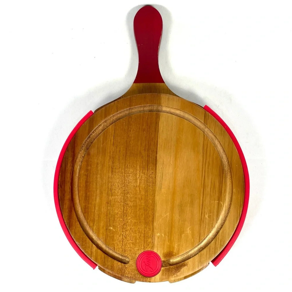 Fiesta Acacia Wood Charcuterie Board Set Hidden Drawer Cheese Tools‎